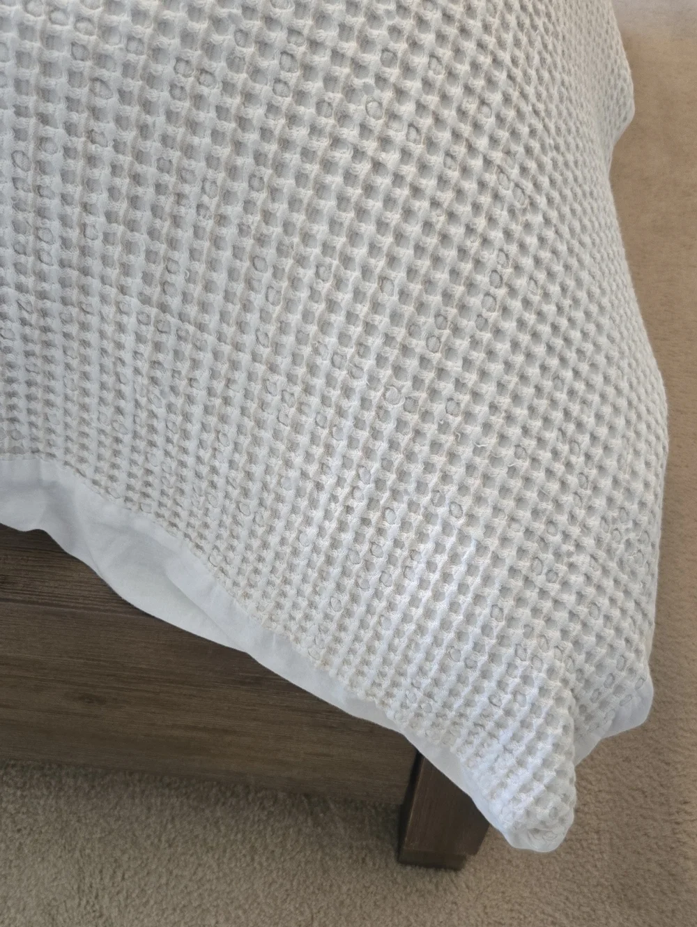 RESTORE HOME Queen Duvet Cover, 100% Cotton Texture Fabric